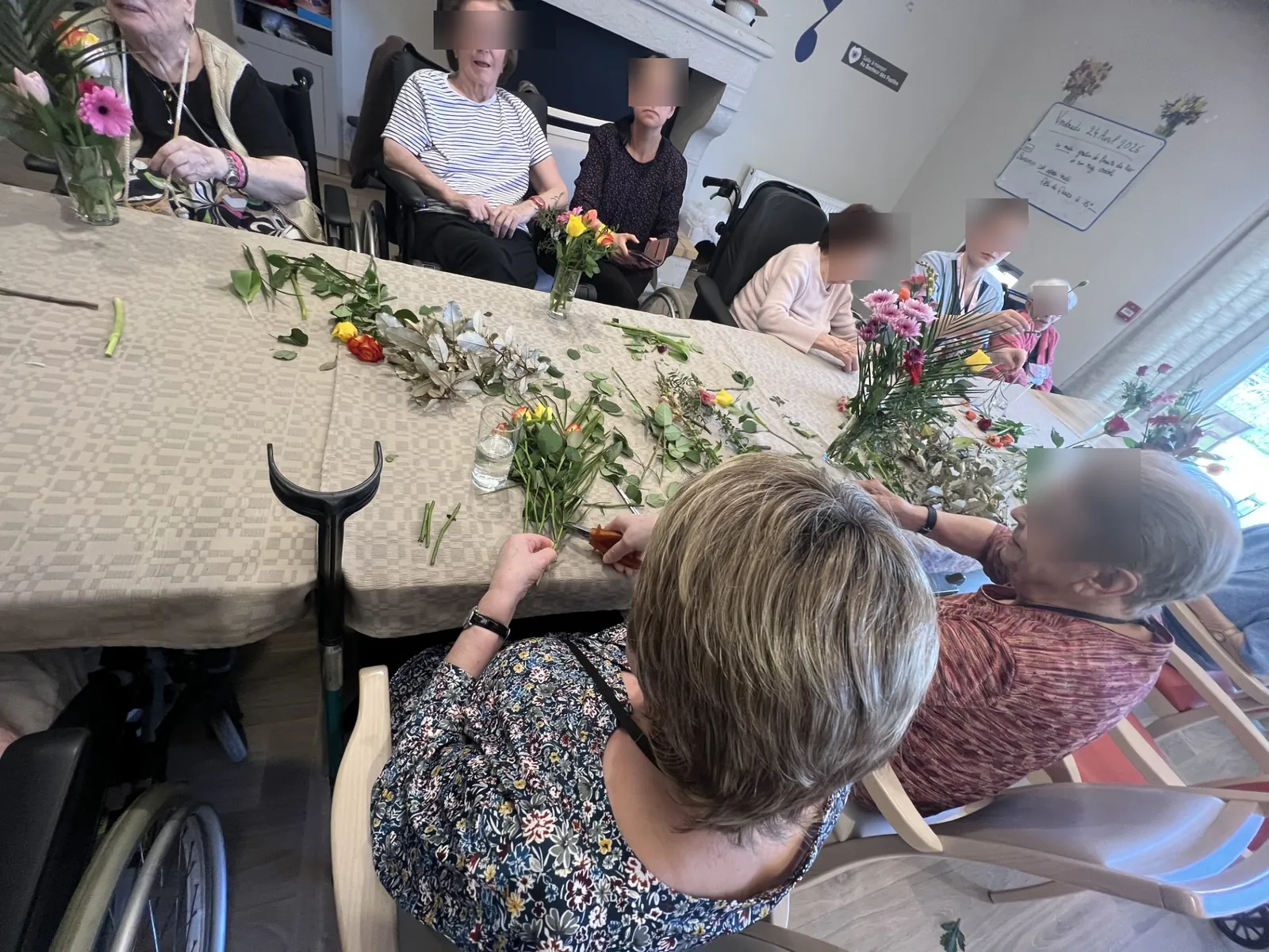 Art floral au sein de notre unité fermée 
