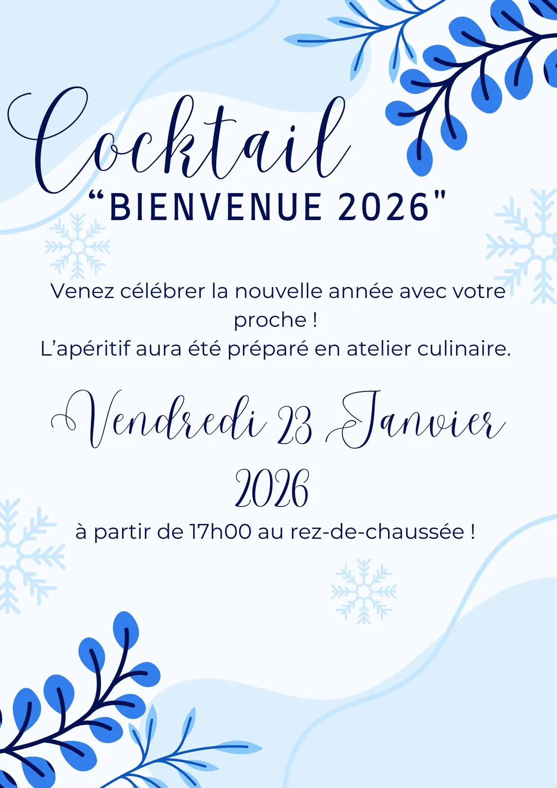Les premiers jours de l'année 