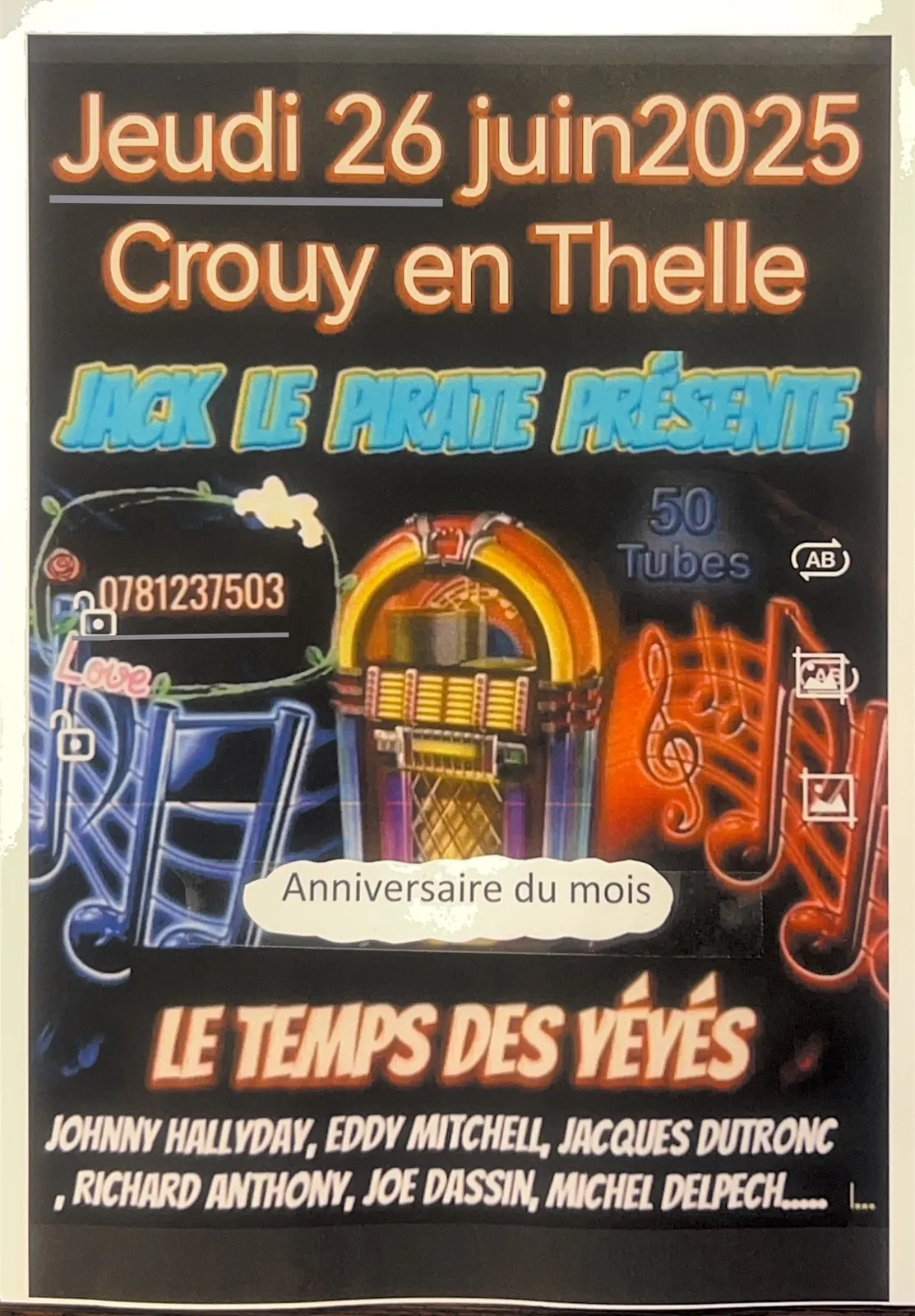 Anniversaire du mois de Juin 