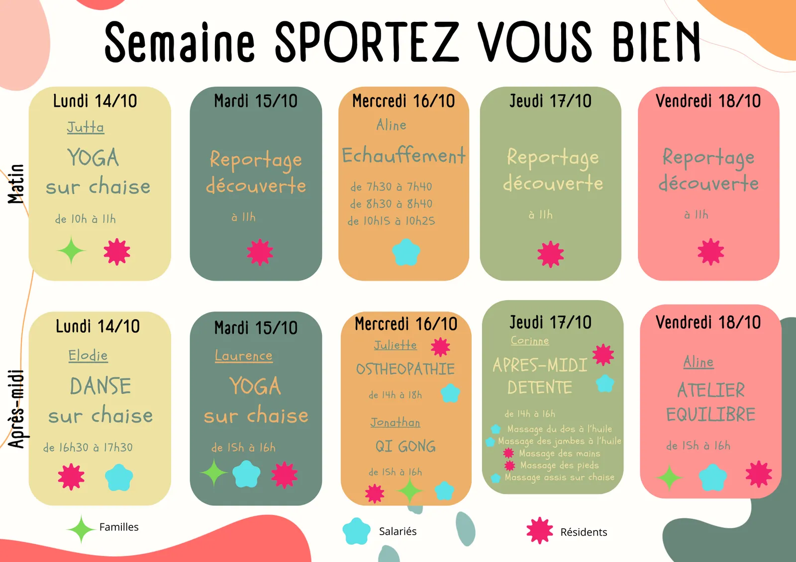 Une semaine pour se remettre en forme à la Résidence Tiers Remps Reims