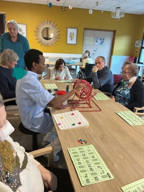 Un loto convivial pour les résidents de l’unité protégée