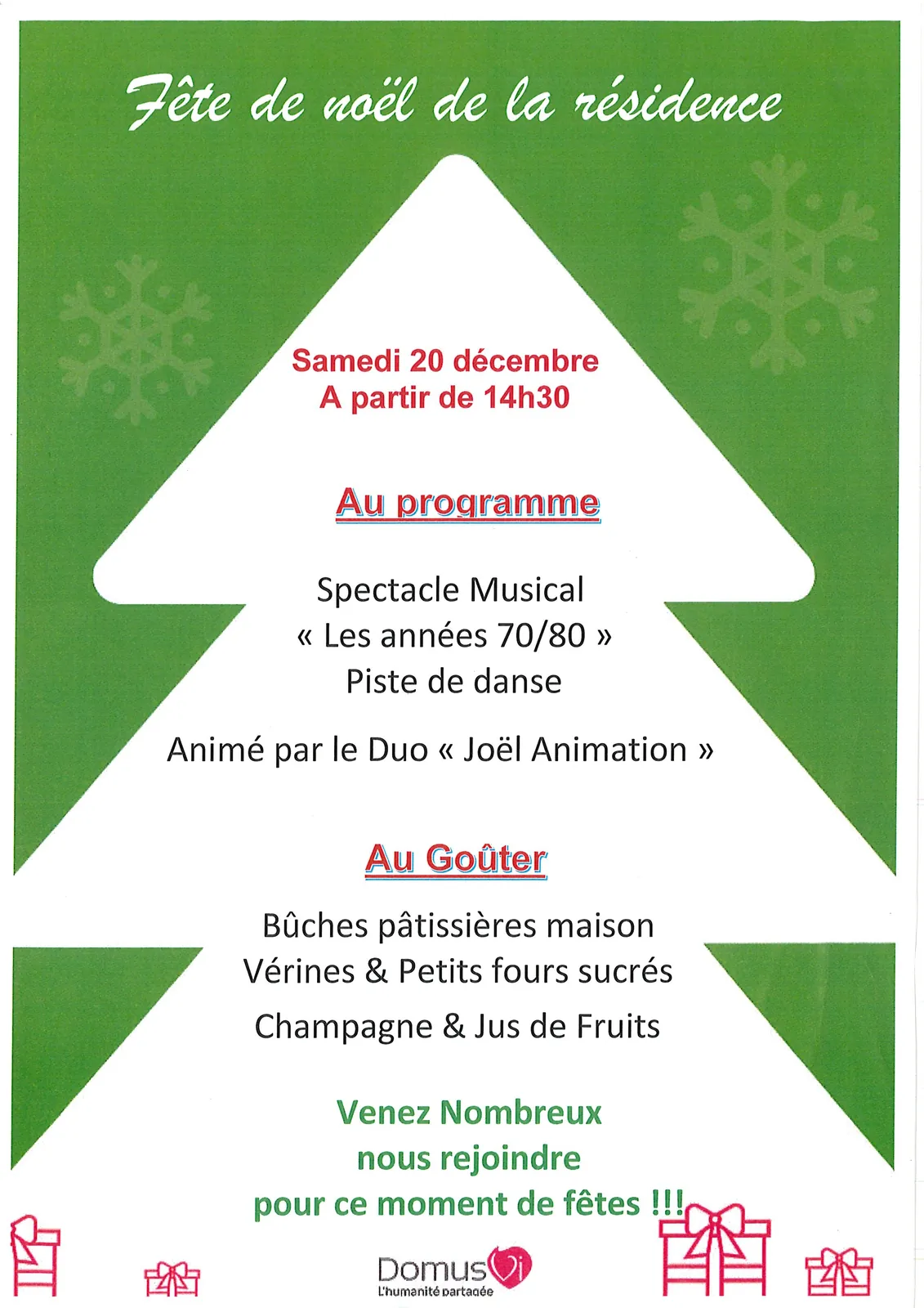 A vos Agendas !!! Les Fêtes de fin d'année approchent !