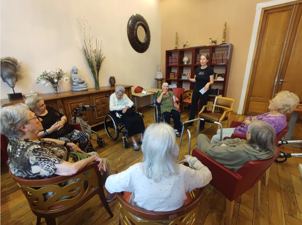 l'atelier théâtre et sensorialité