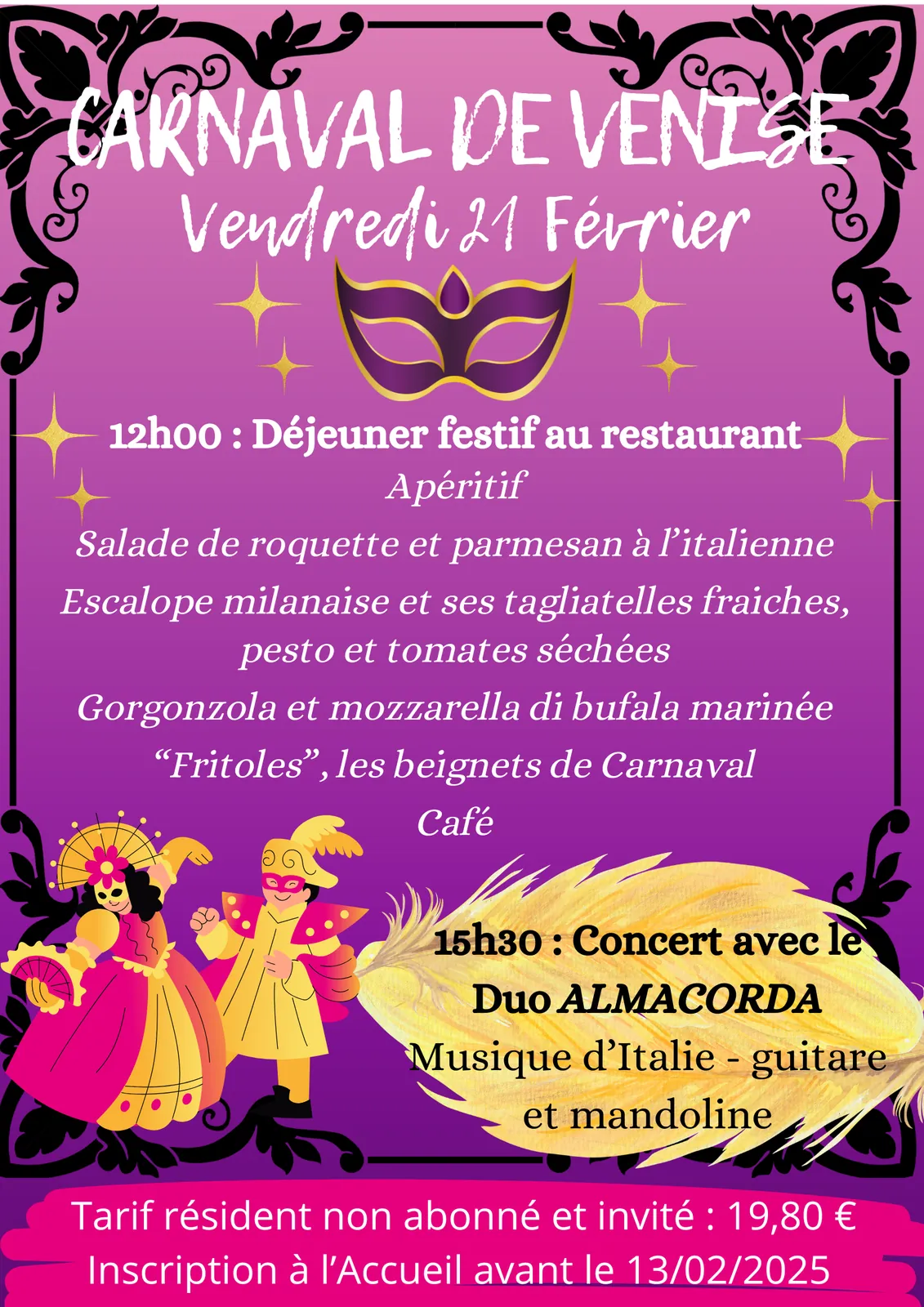 Le Carnaval de Venise a posé ses valises à la Résidence !