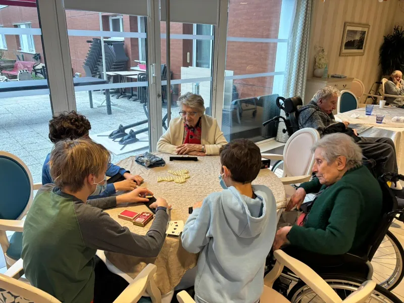 Rencontre intergénérationnelle à l'EHPAD d'Esbly