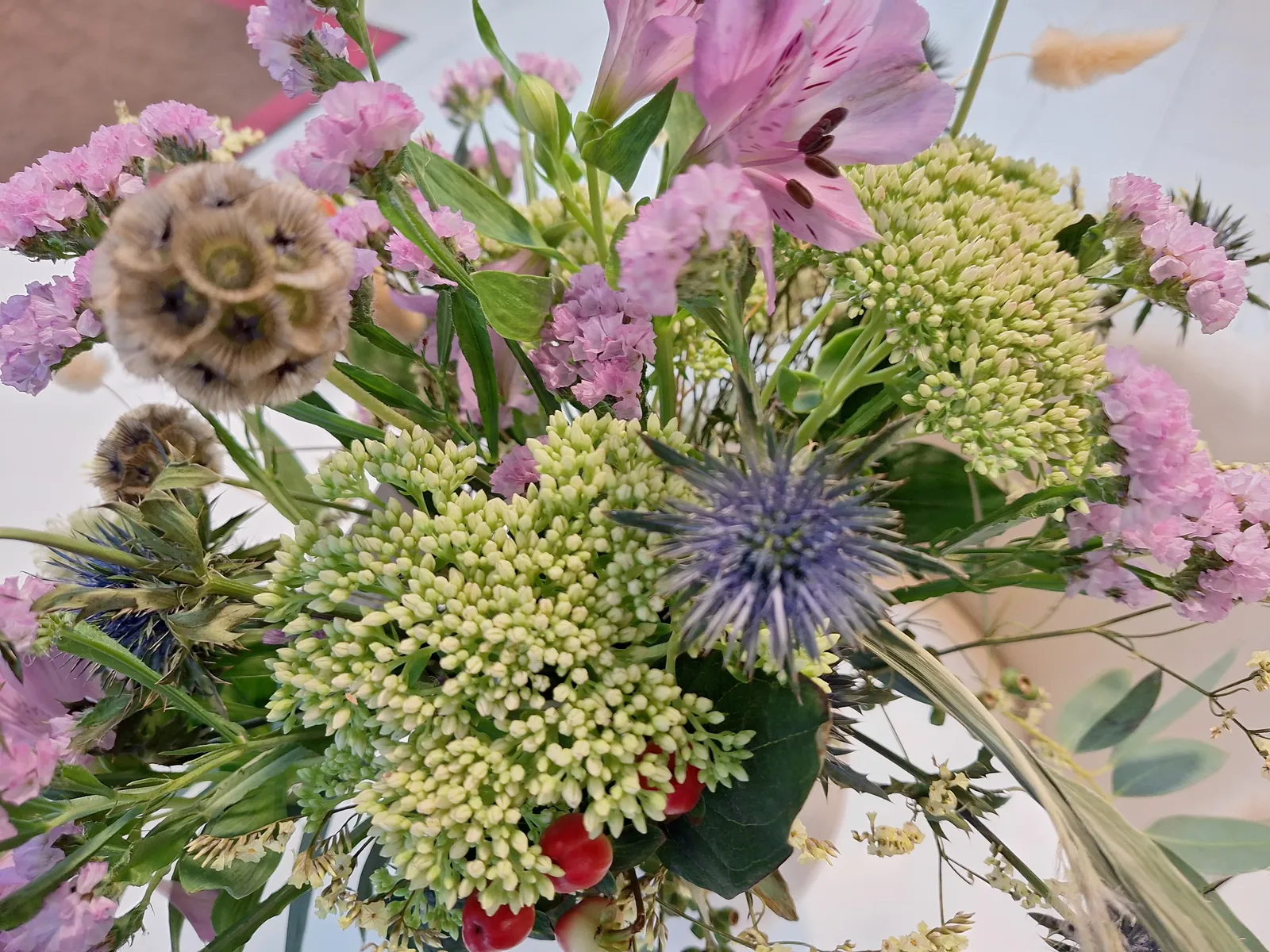 Un bouquet poétique à l'accueil