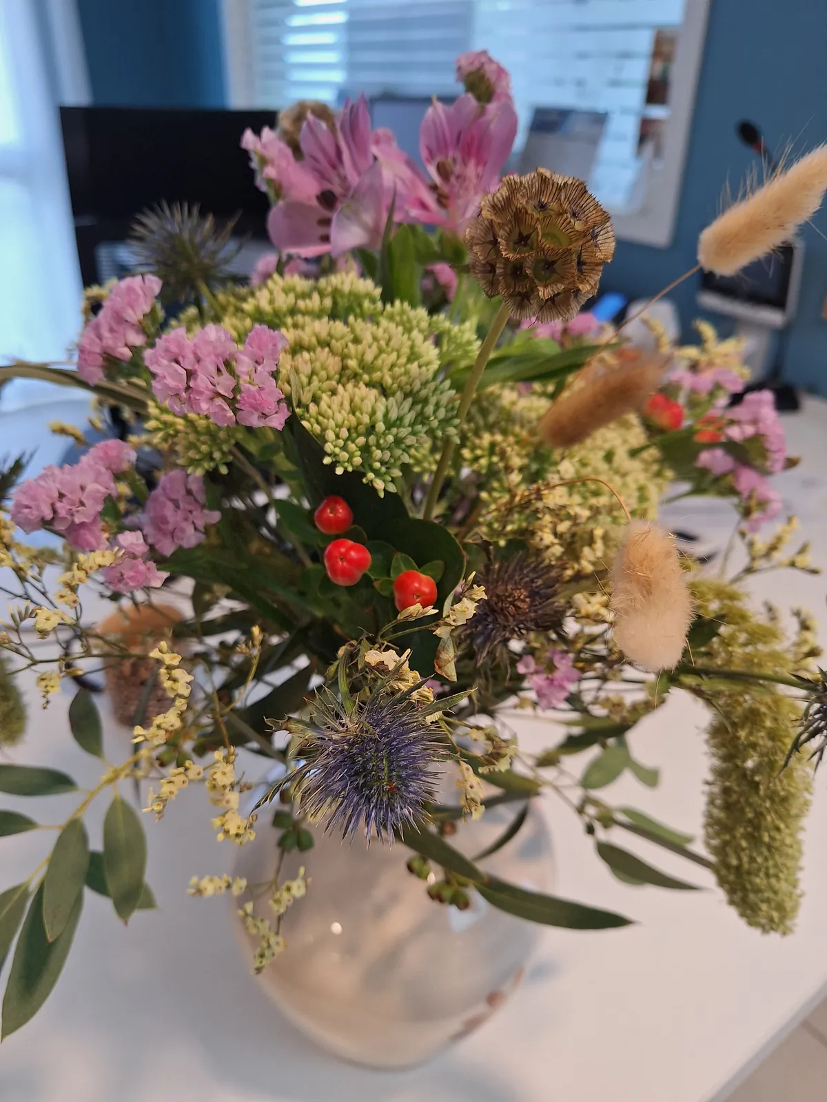 Un bouquet poétique à l'accueil
