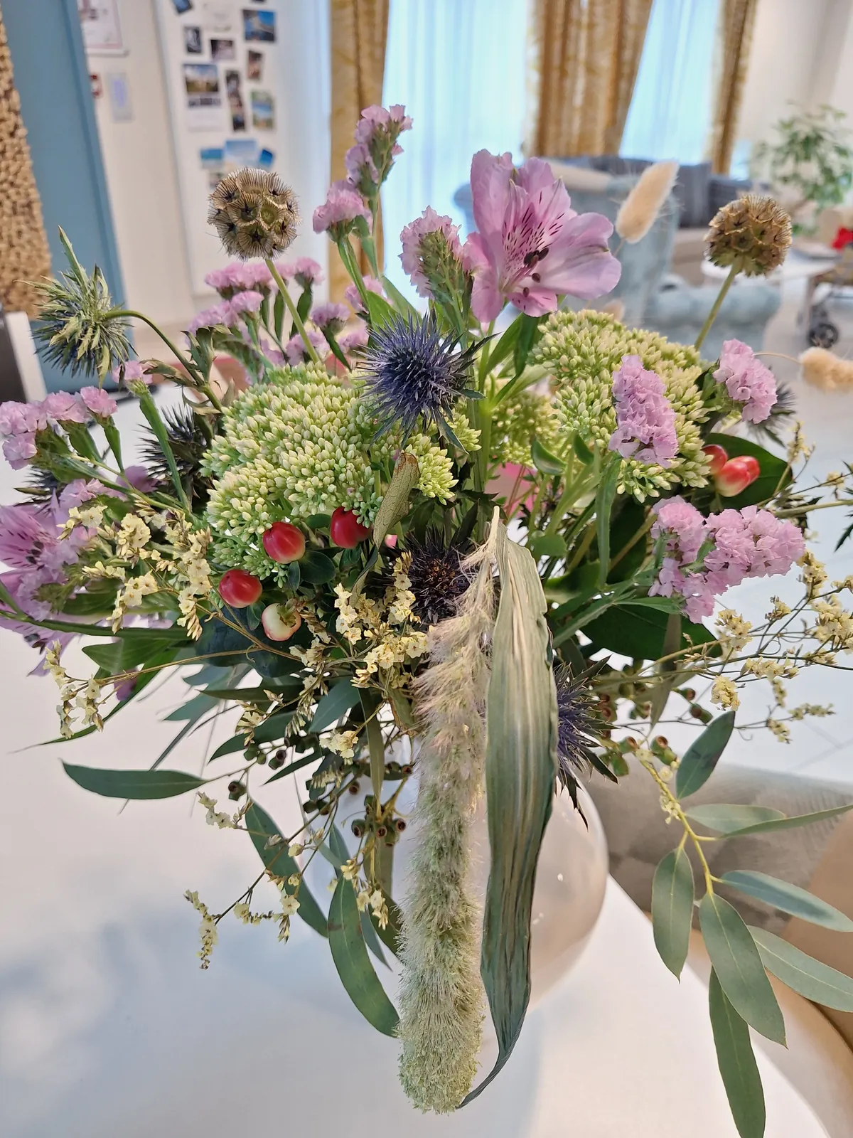 Un bouquet poétique à l'accueil