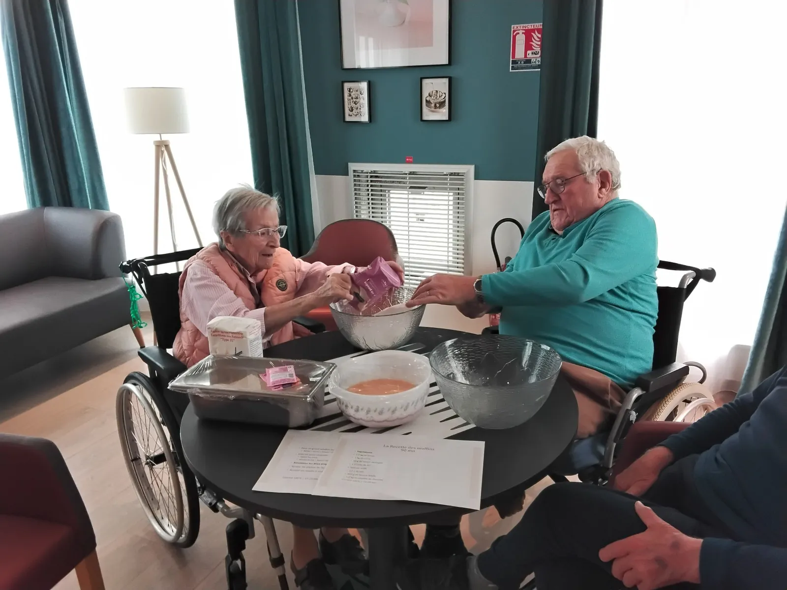 Les résidents mettent la main à la pâte!