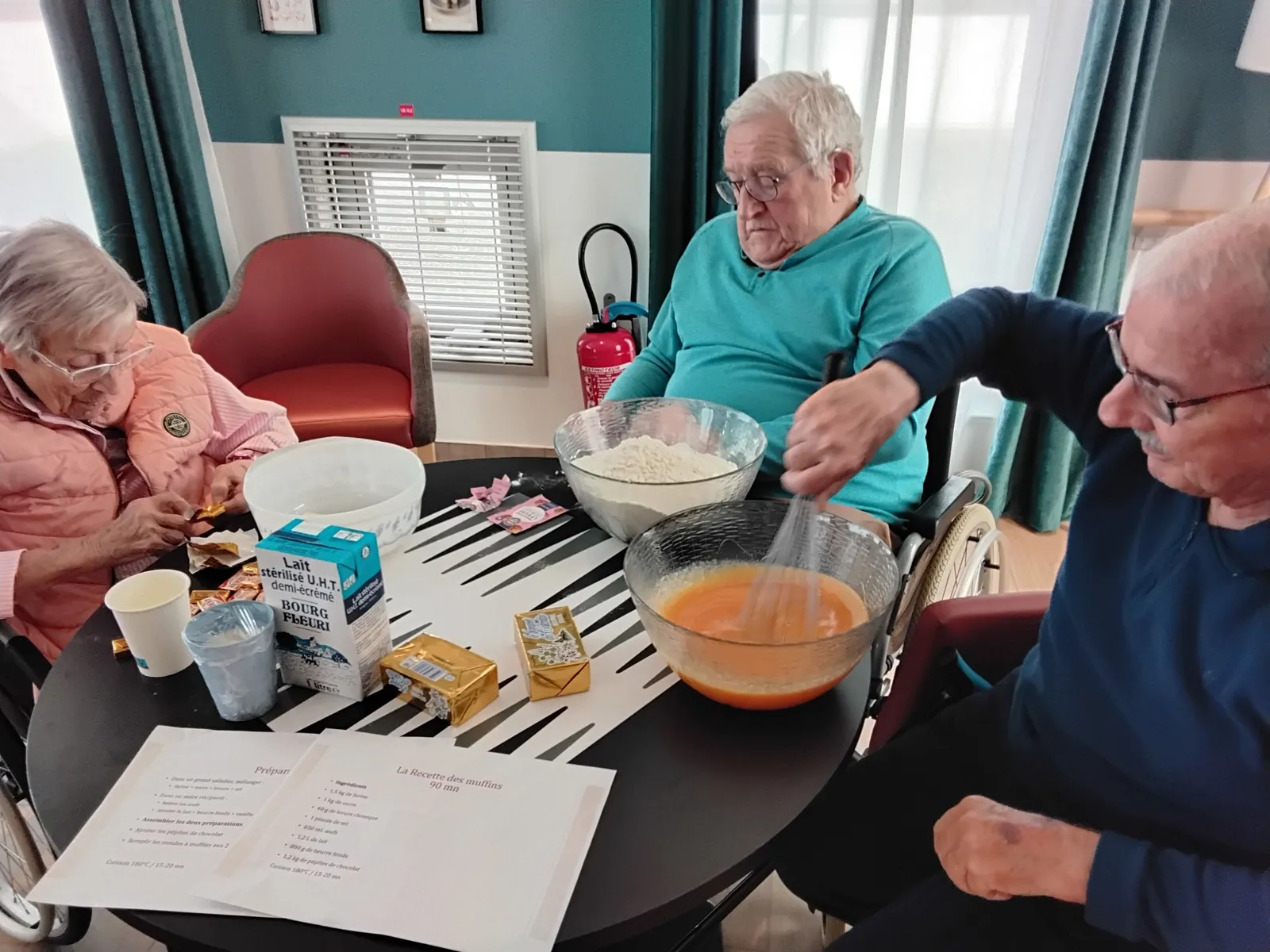 Les résidents mettent la main à la pâte!