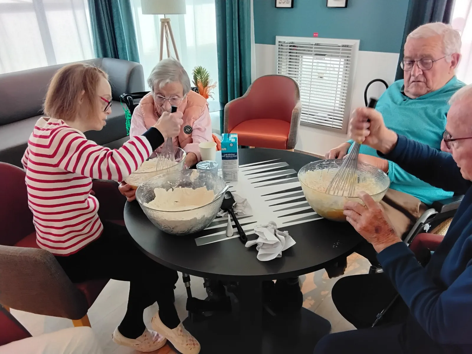 Les résidents mettent la main à la pâte!