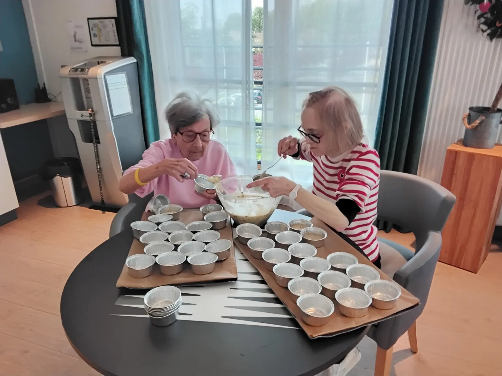 Les résidents mettent la main à la pâte!