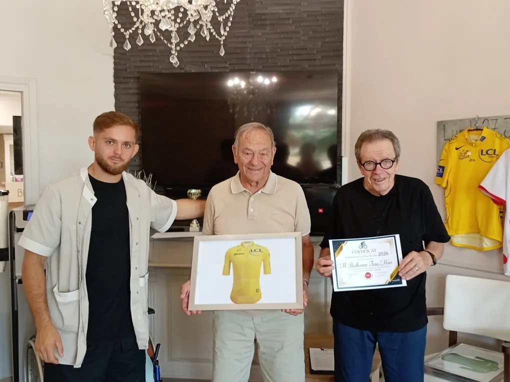 Arrivée du Tour du clos, le podium !