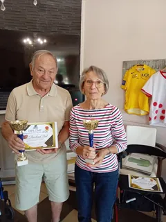 Arrivée du Tour du clos, le podium !