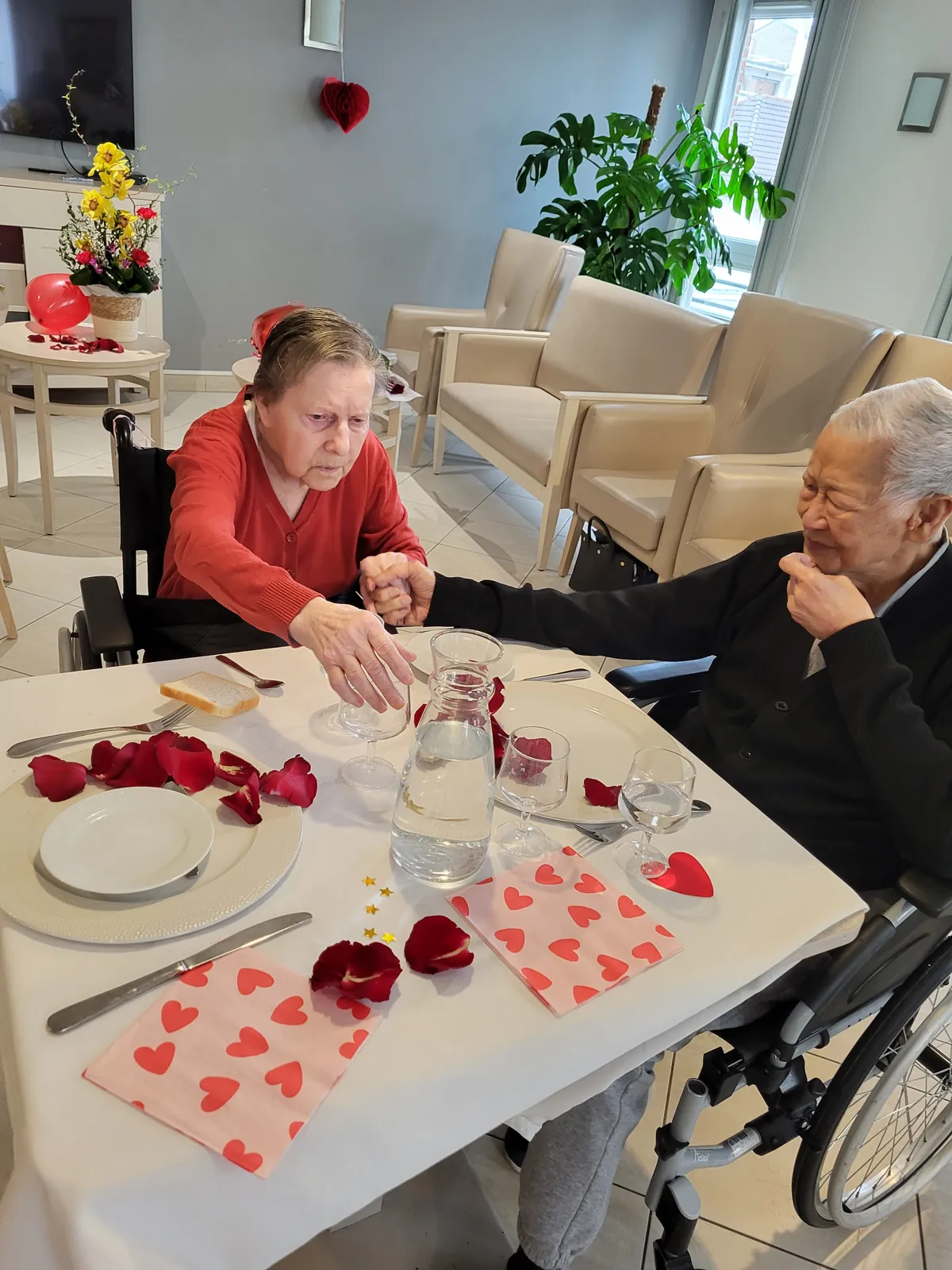 la saint- valentin  A la résidence les Adrets 
