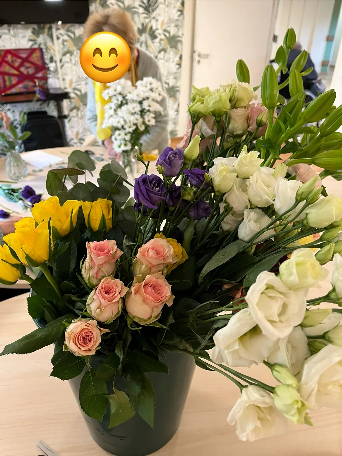 Une bonne odeur de fleurs fraîches embaume le rez-de-chaussée !