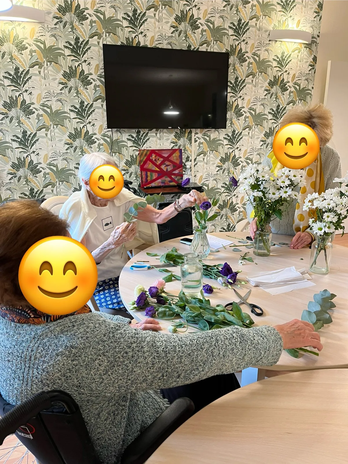 Une bonne odeur de fleurs fraîches embaume le rez-de-chaussée !