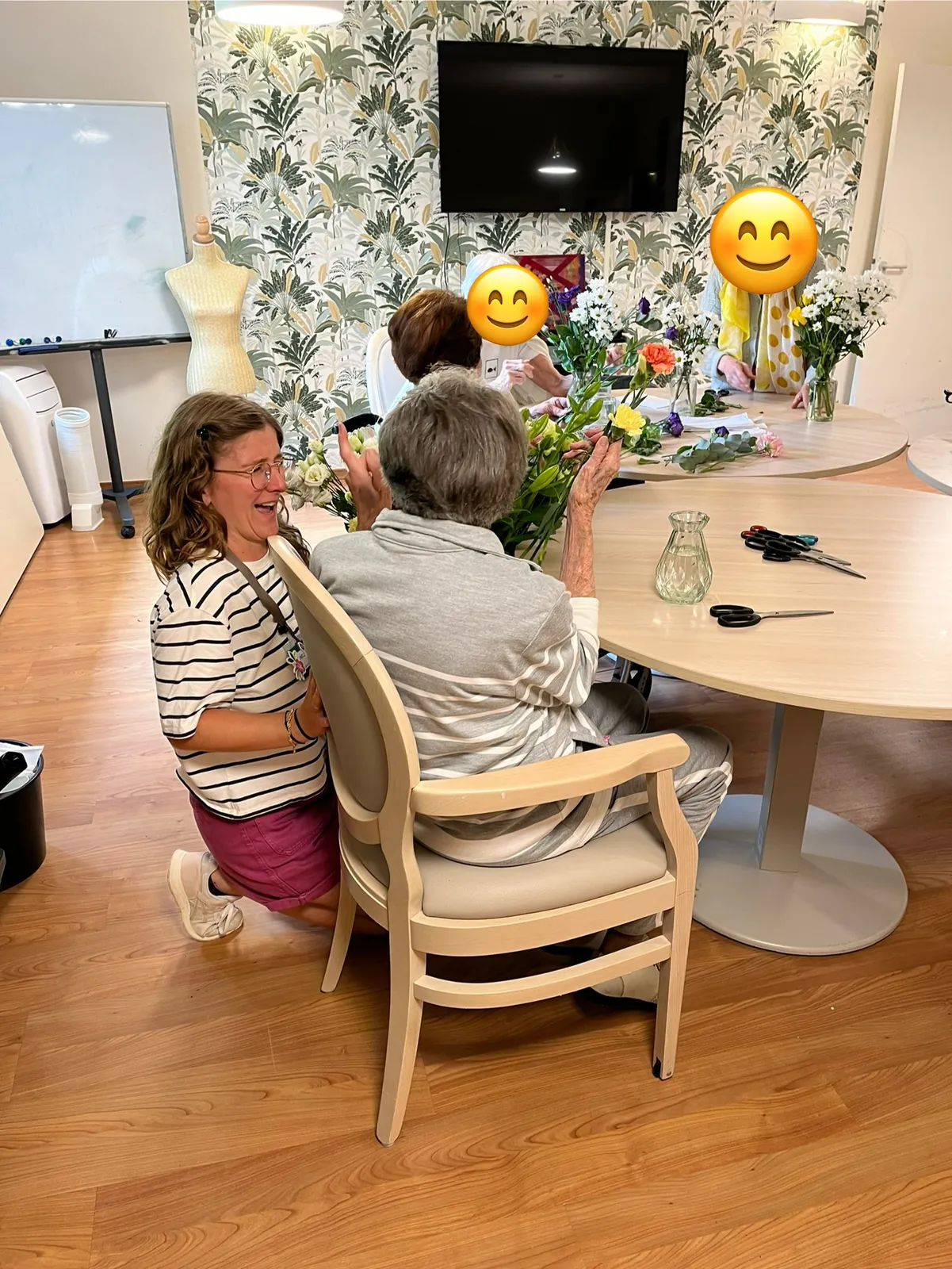 Une bonne odeur de fleurs fraîches embaume le rez-de-chaussée !