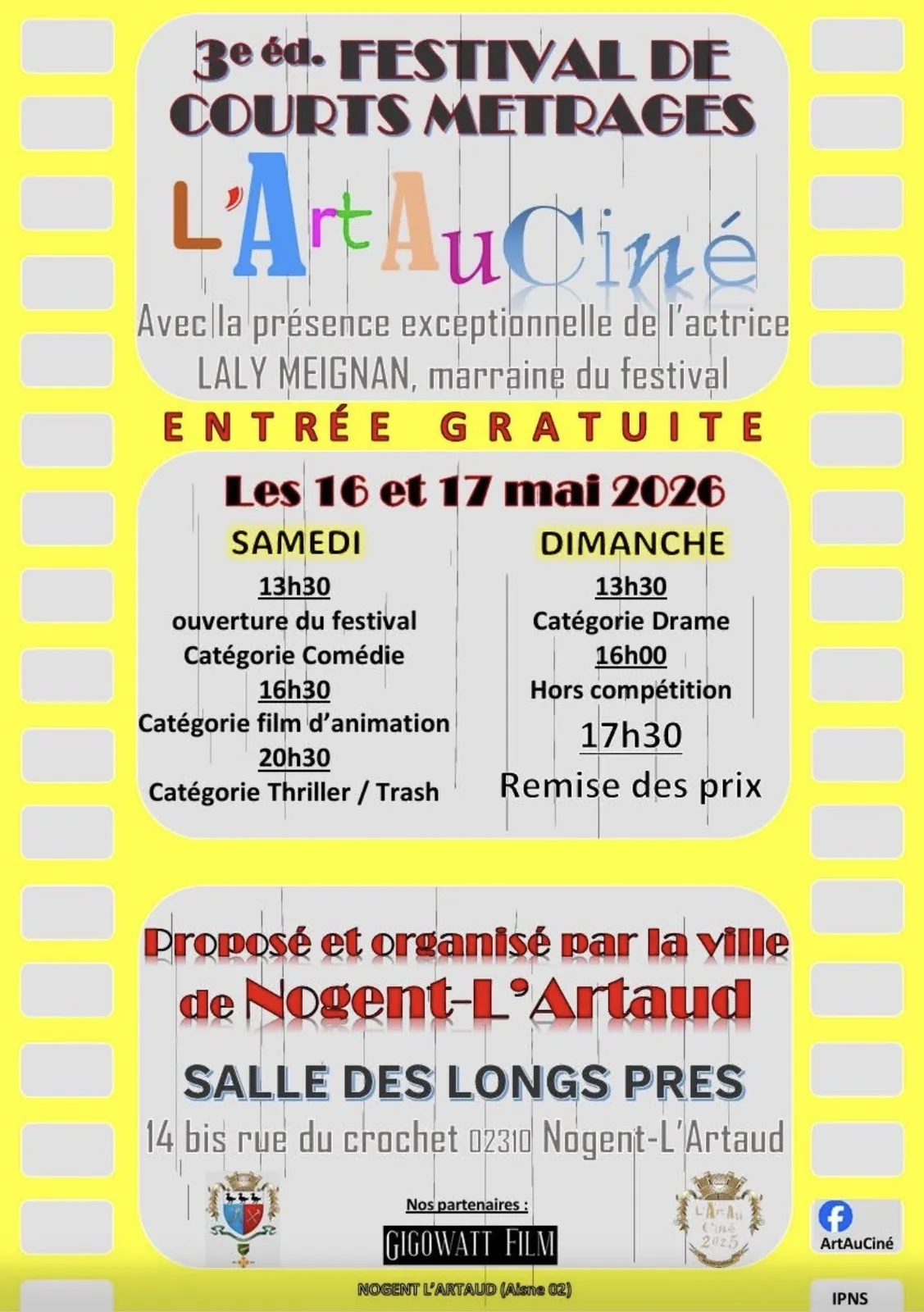 Festival de courts métrages de Nogent l'Artaud