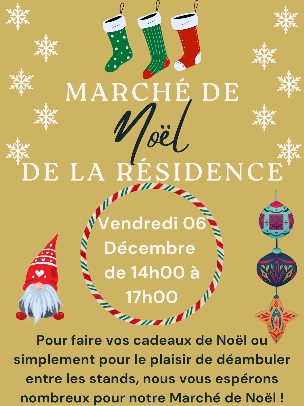 La Résidence a fait son Marché de Noël !