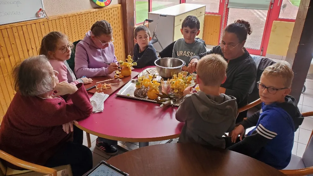 Les enfants du centre de loisirs nous rendent visite !