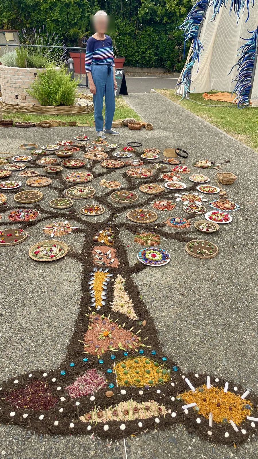 Un très beau week-end Land Art à la résidence !