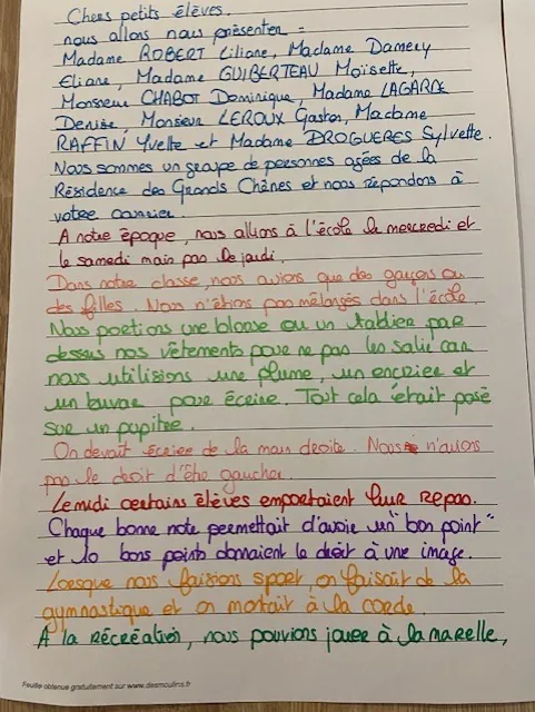 Atelier discussion sur L'école