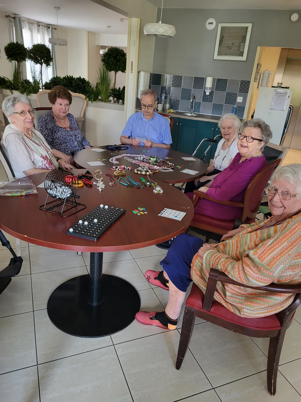 Loto  avec les résidents à la résidence les Adrets 