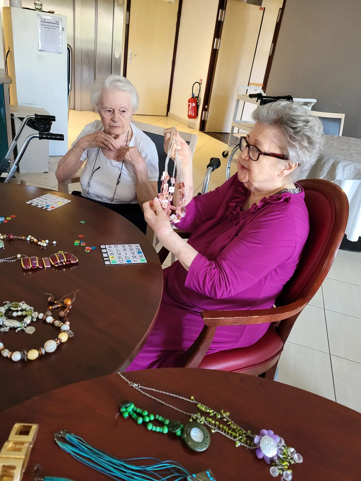 Loto  avec les résidents à la résidence les Adrets 