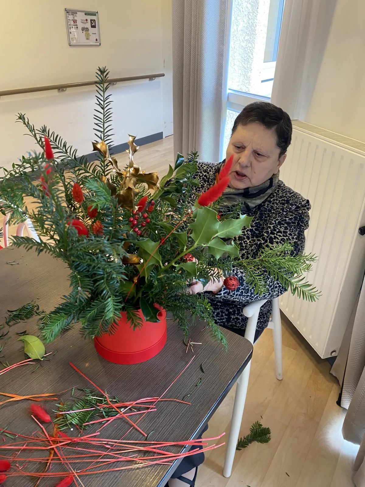 Un atelier d'art floral pour les résidents de la Triade 
