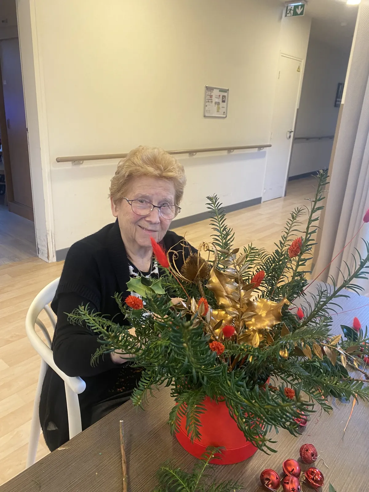 Un atelier d'art floral pour les résidents de la Triade 