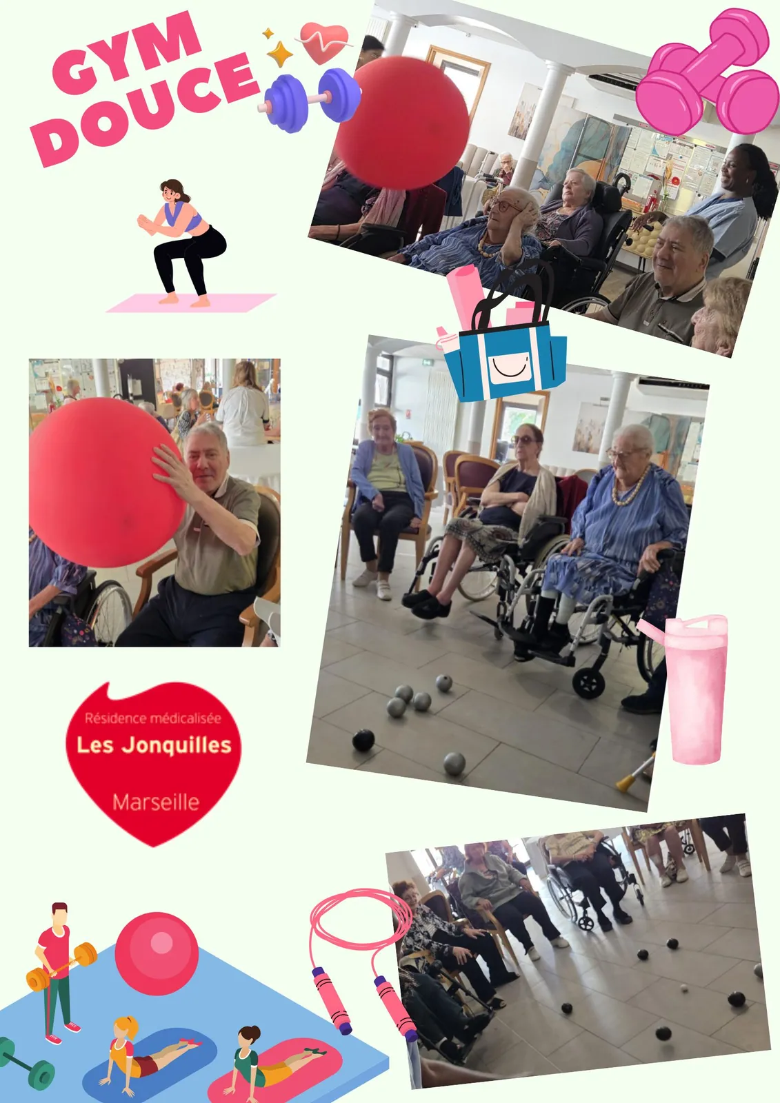 La gym détente : une activité douce et conviviale à la maison de retraite Les Jonquilles