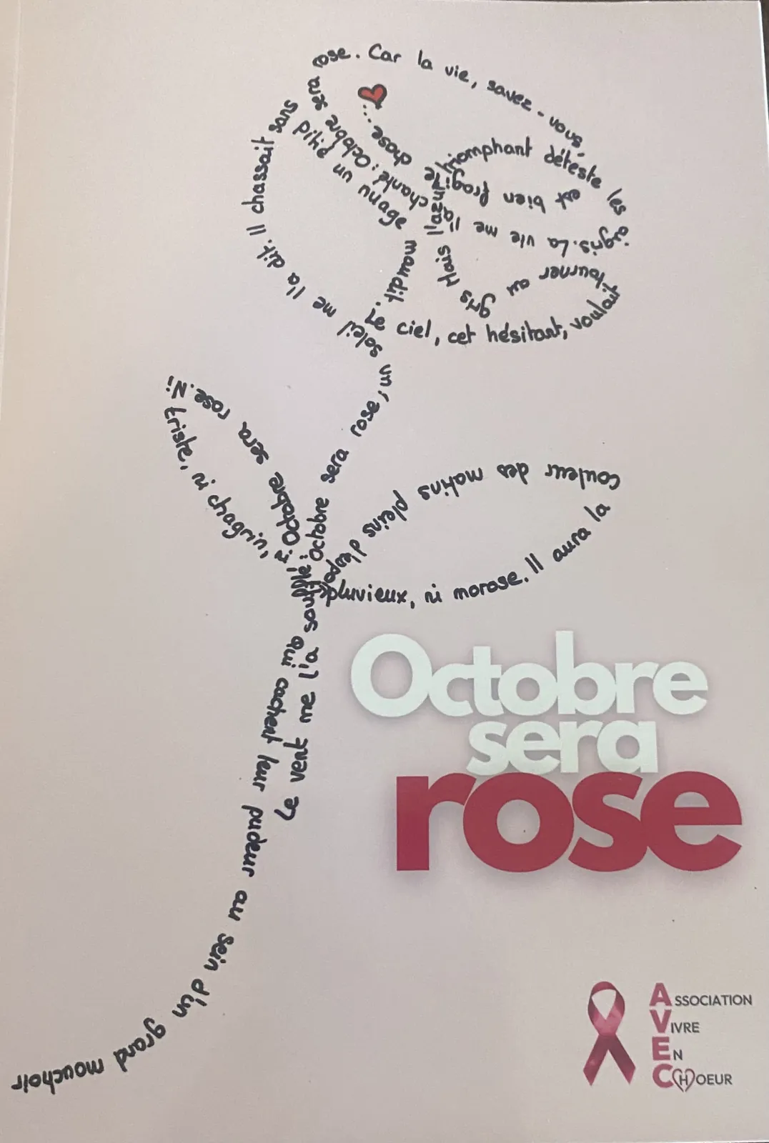 Vente du recueil “Octobre sera rose” 