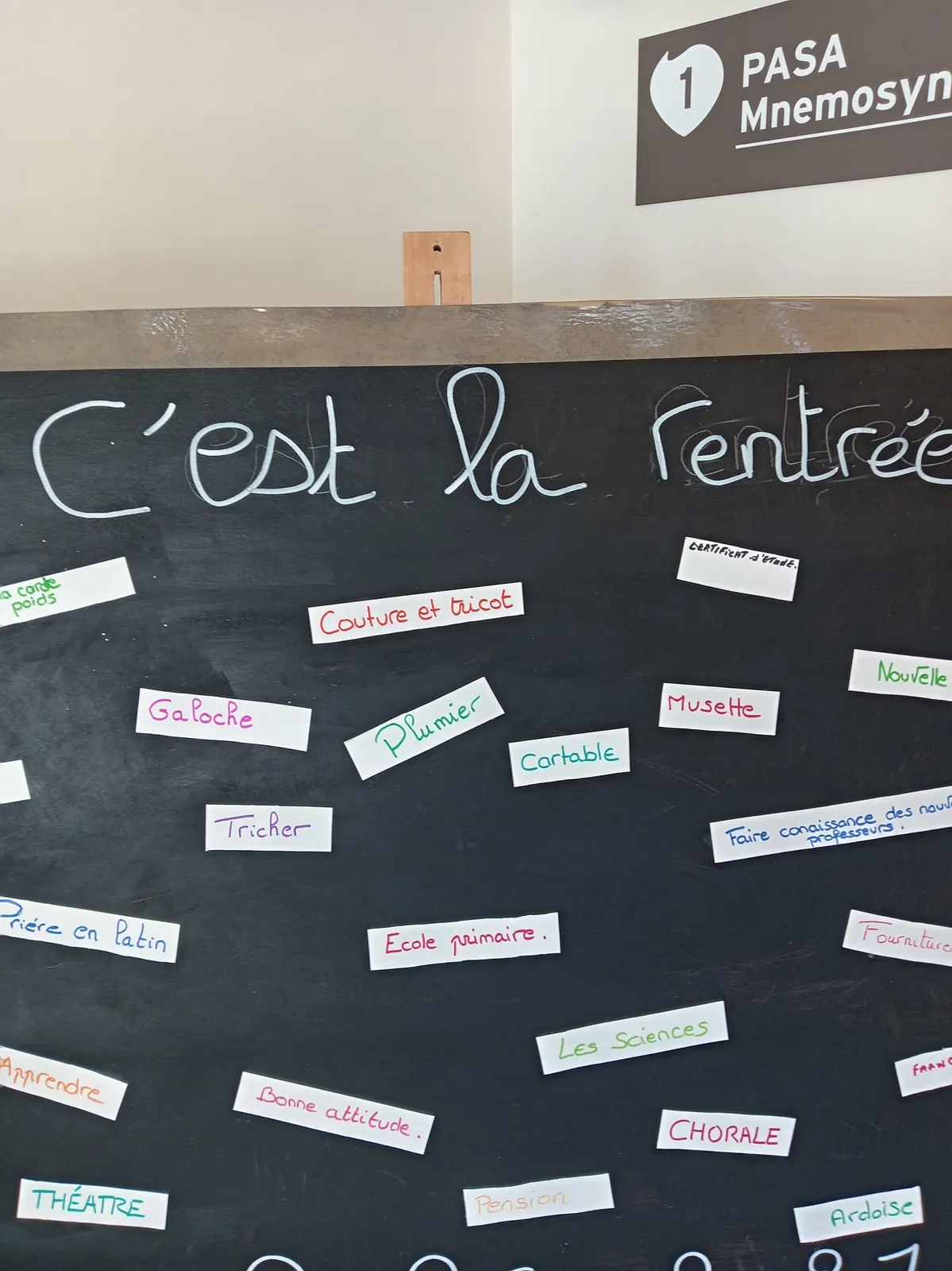 C'est la rentrée au PASA