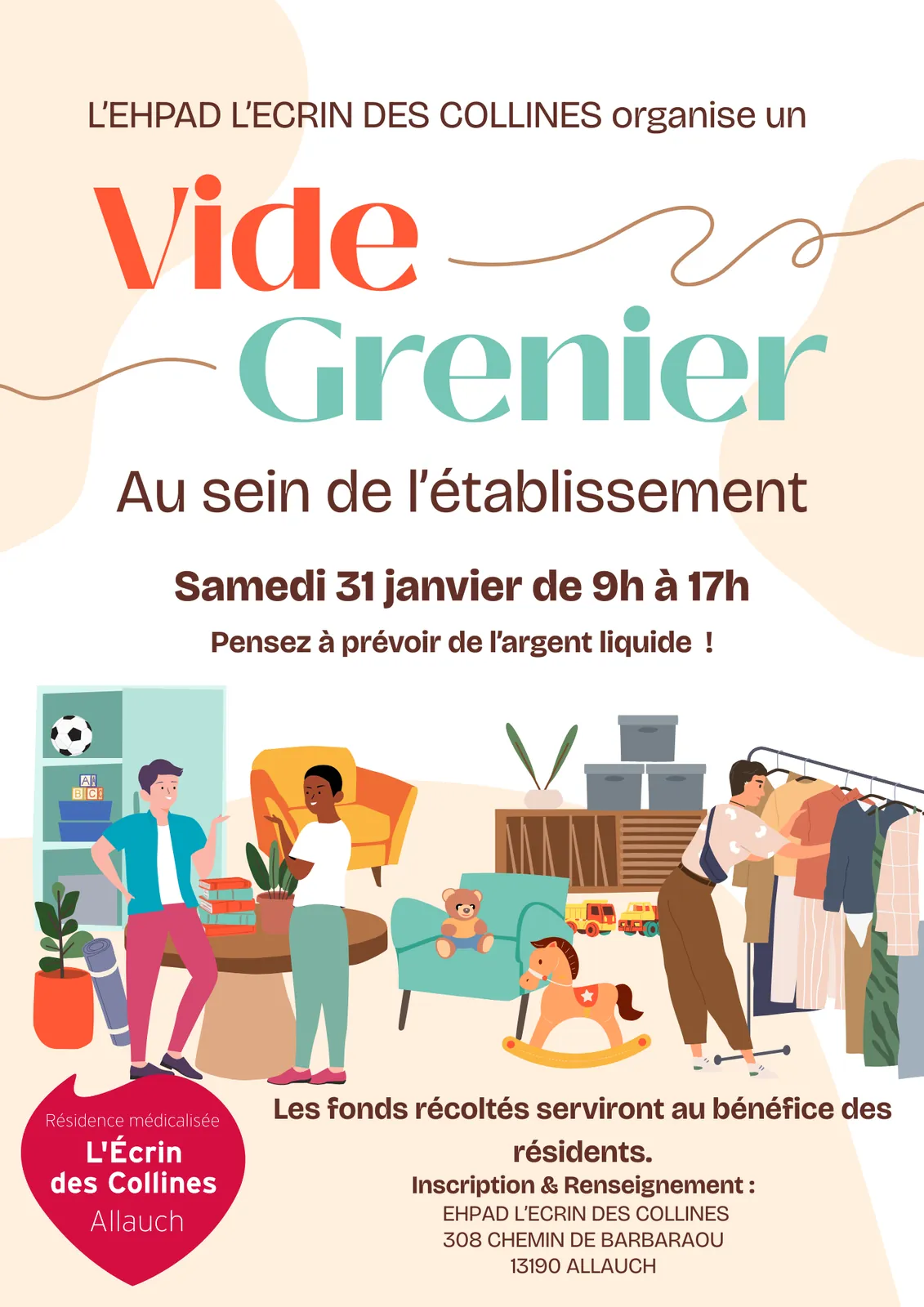 Vide-grenier solidaire à l’EHPAD
