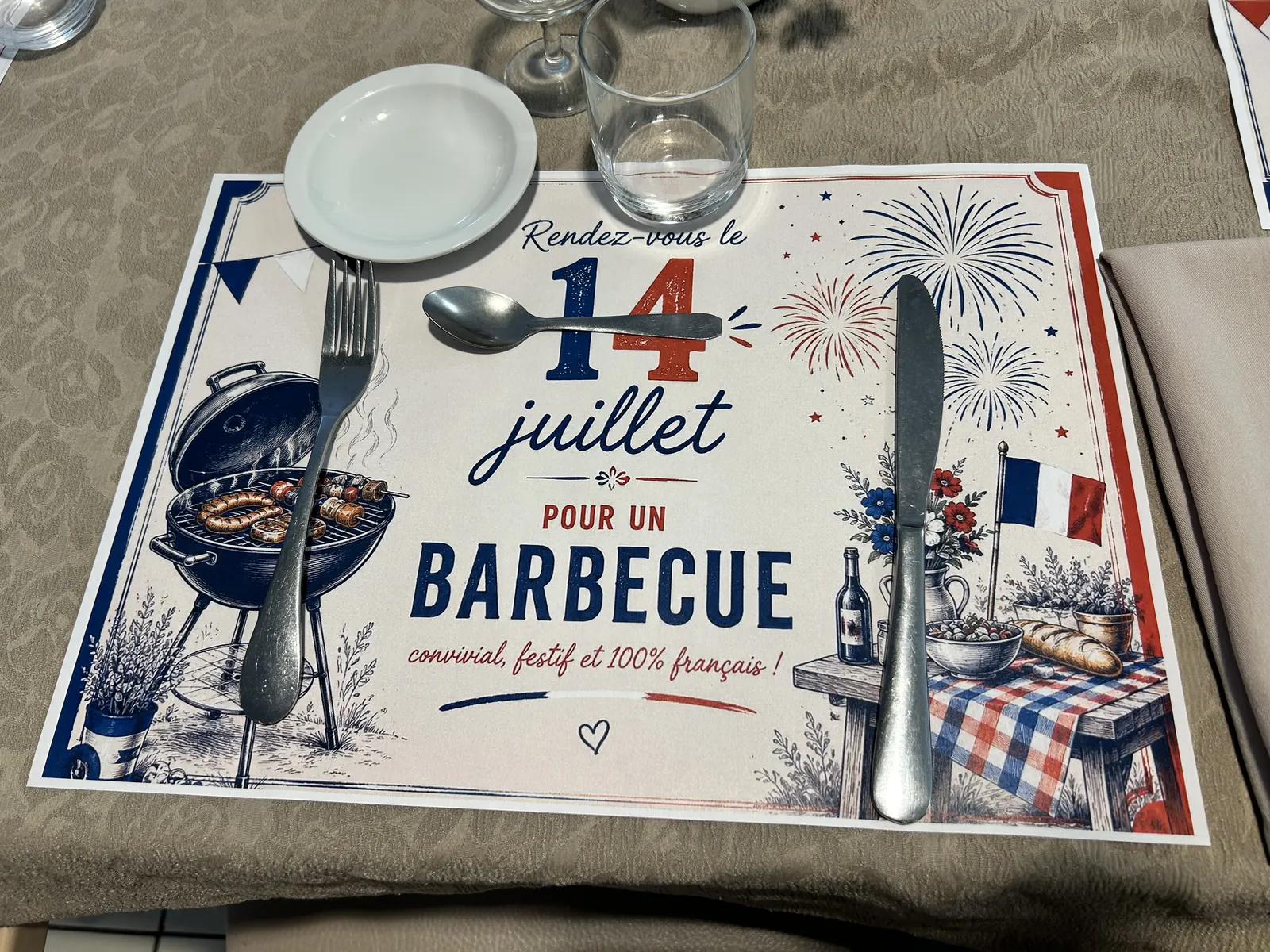 Le 14 juillet célébré autour d'un grand barbecue 