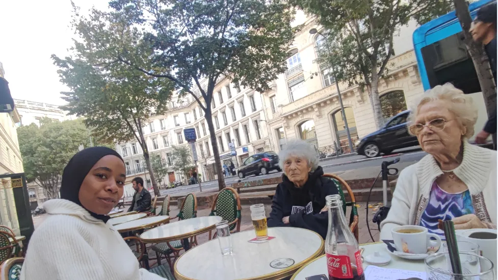 Sortie au Café de la Banque avec nos résidents