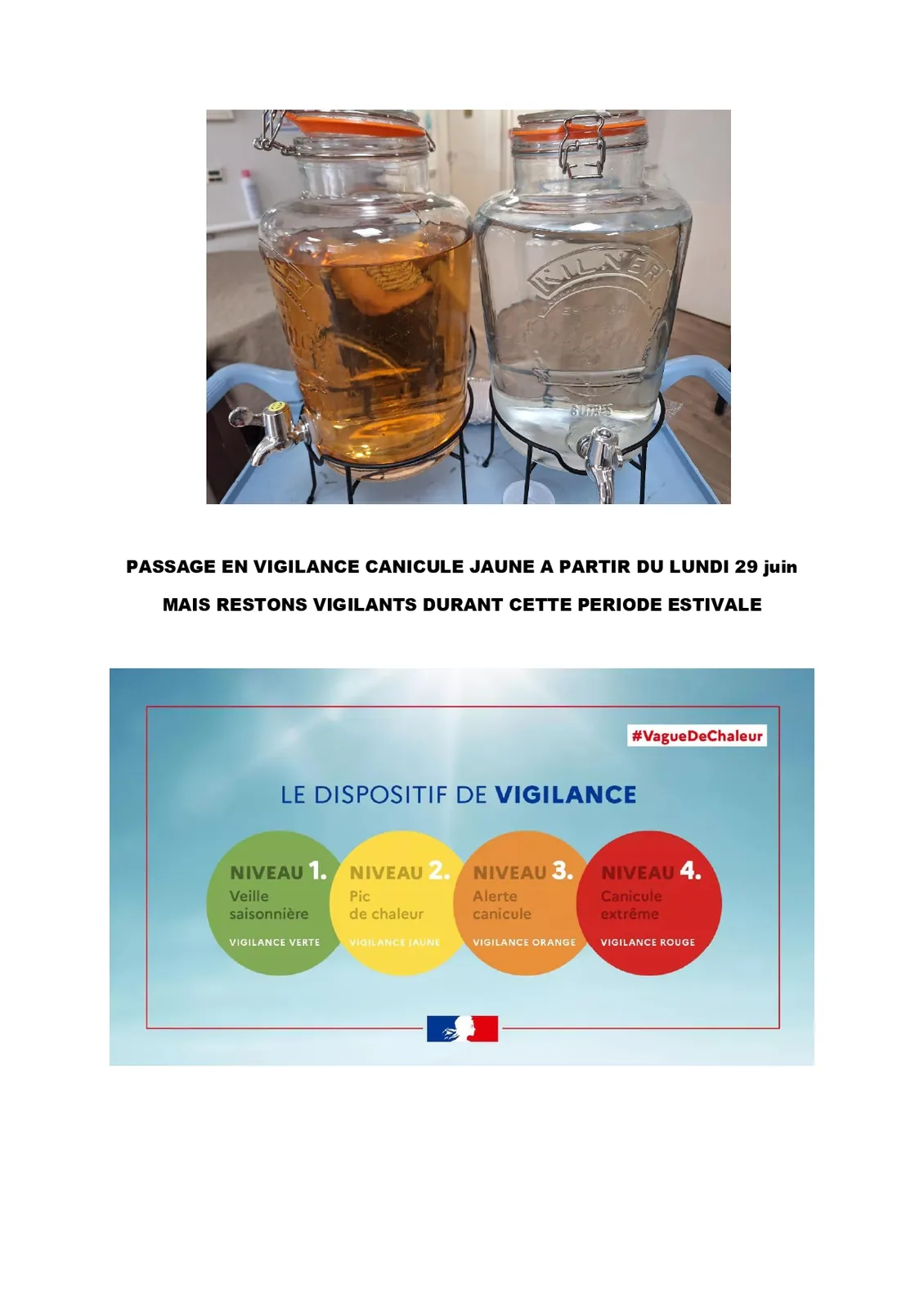 Semaine caniculaire : mobilisation et attentions au quotidien