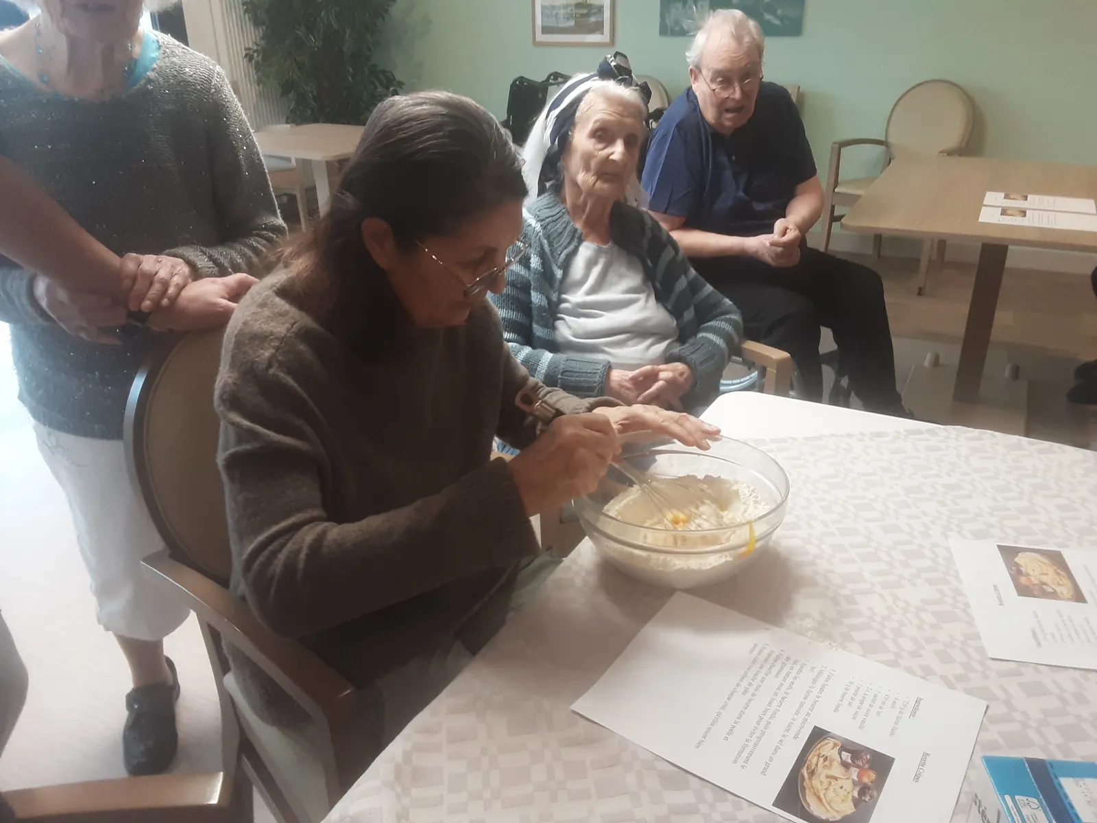 Crêpes party à l'unité protégée