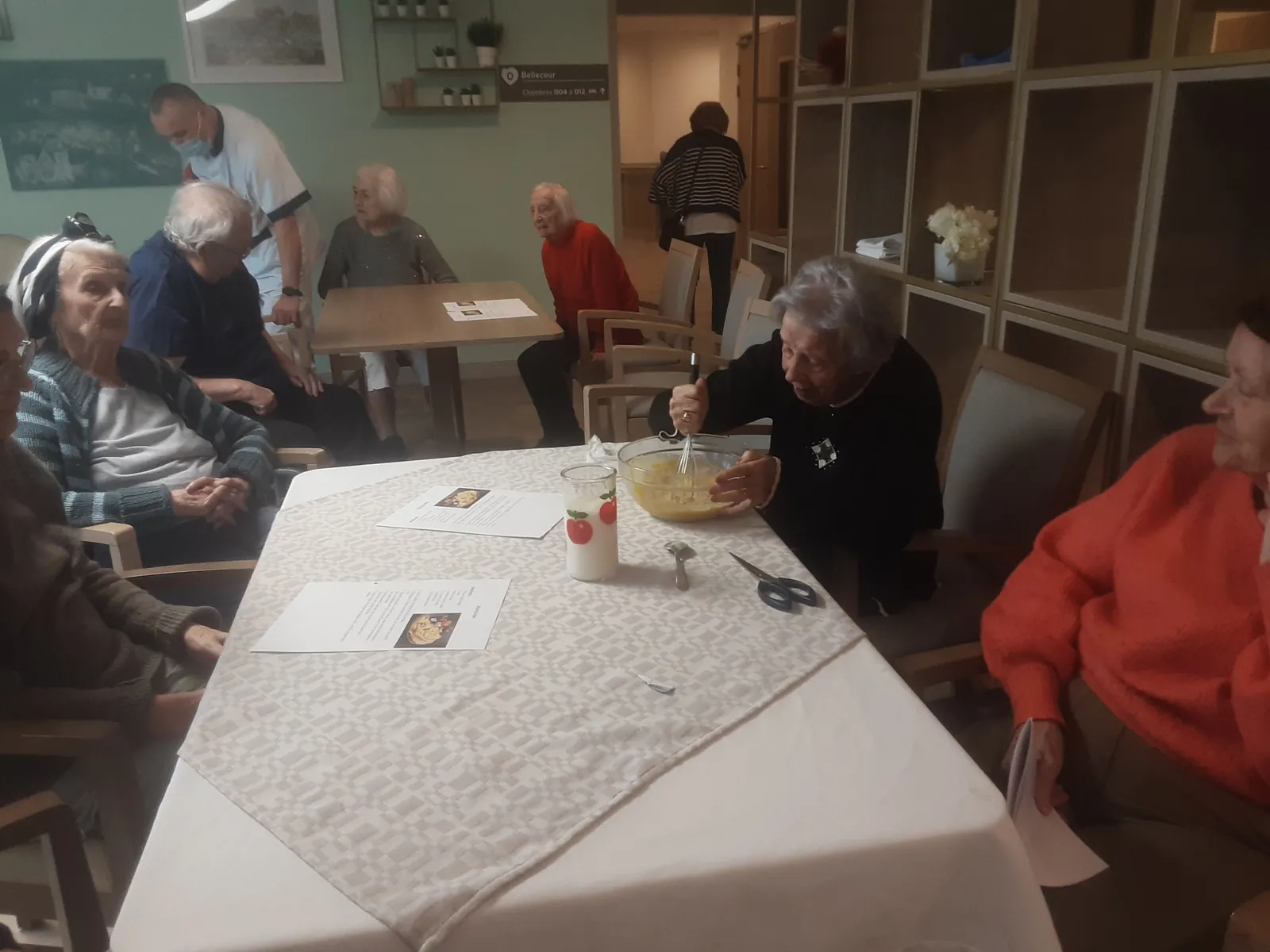Crêpes party à l'unité protégée