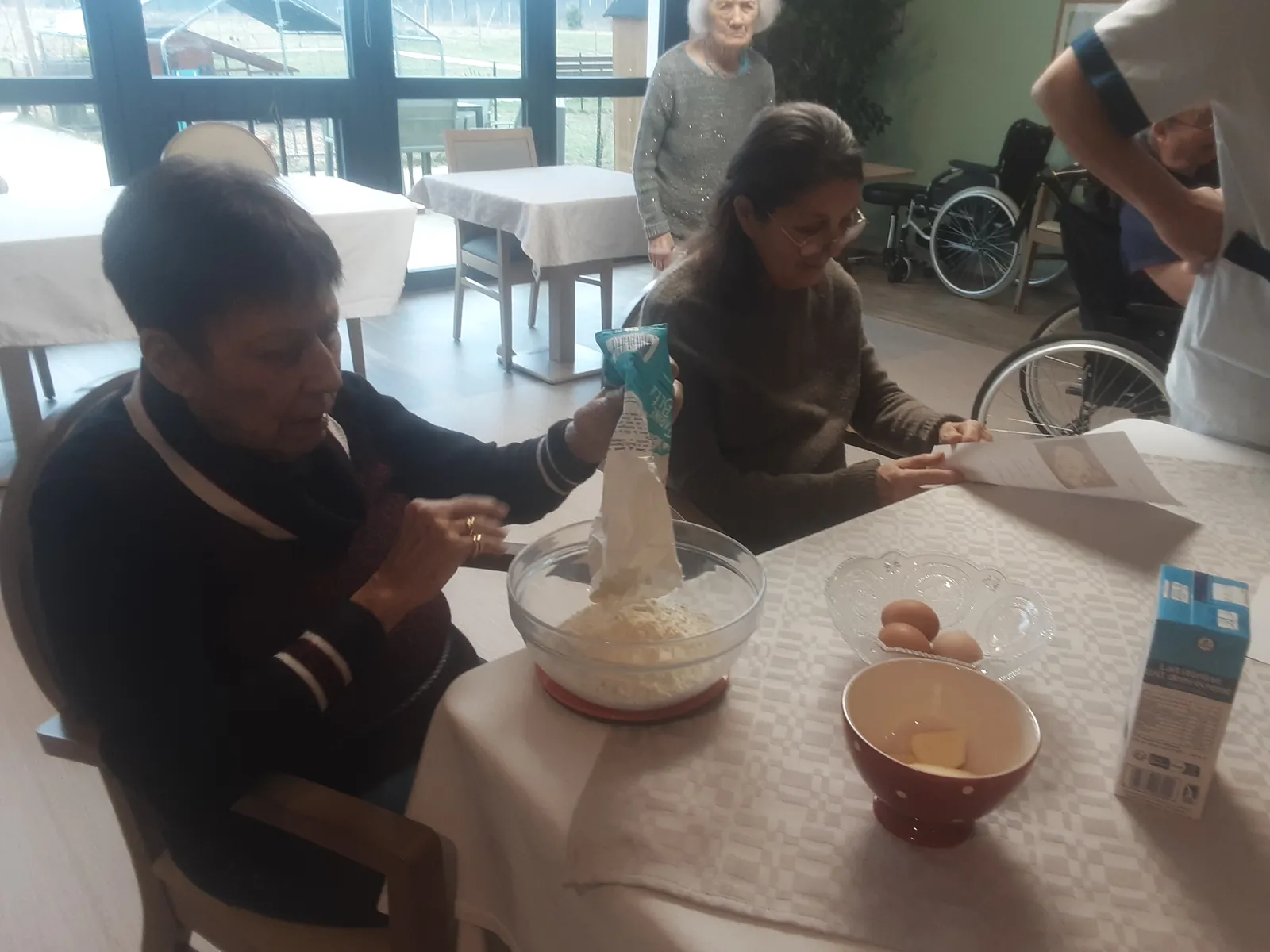 Crêpes party à l'unité protégée