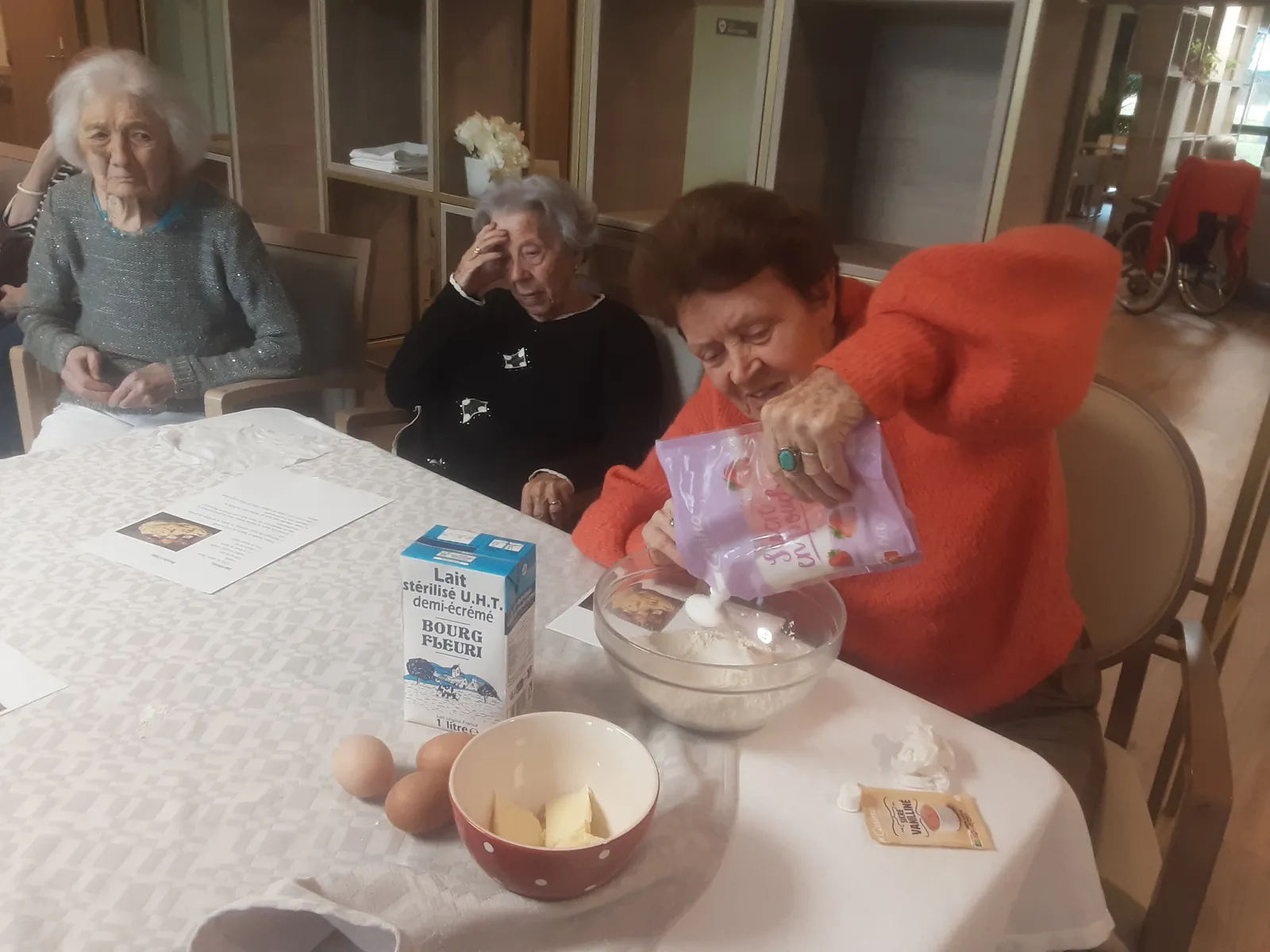 Crêpes party à l'unité protégée