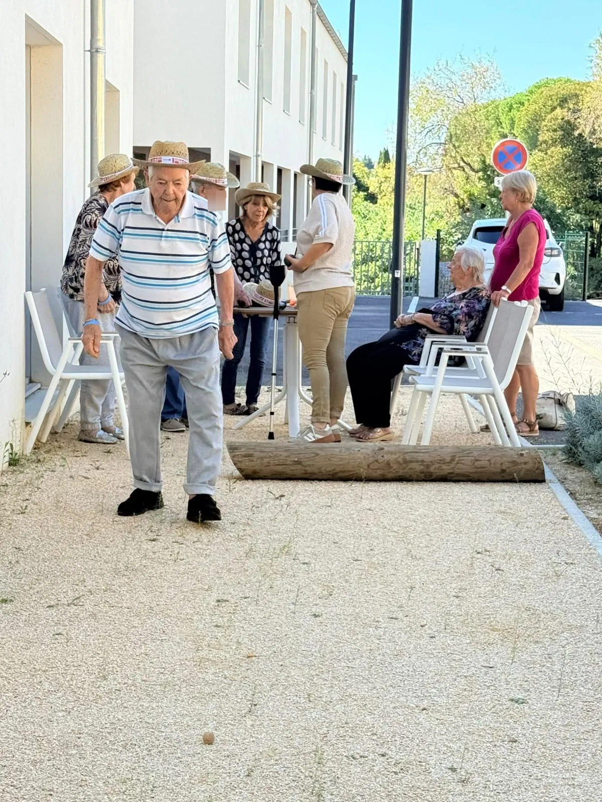 Partie de pétanque 