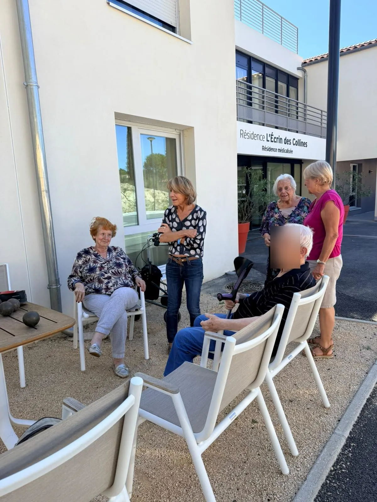 Partie de pétanque 