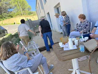Partie de pétanque 