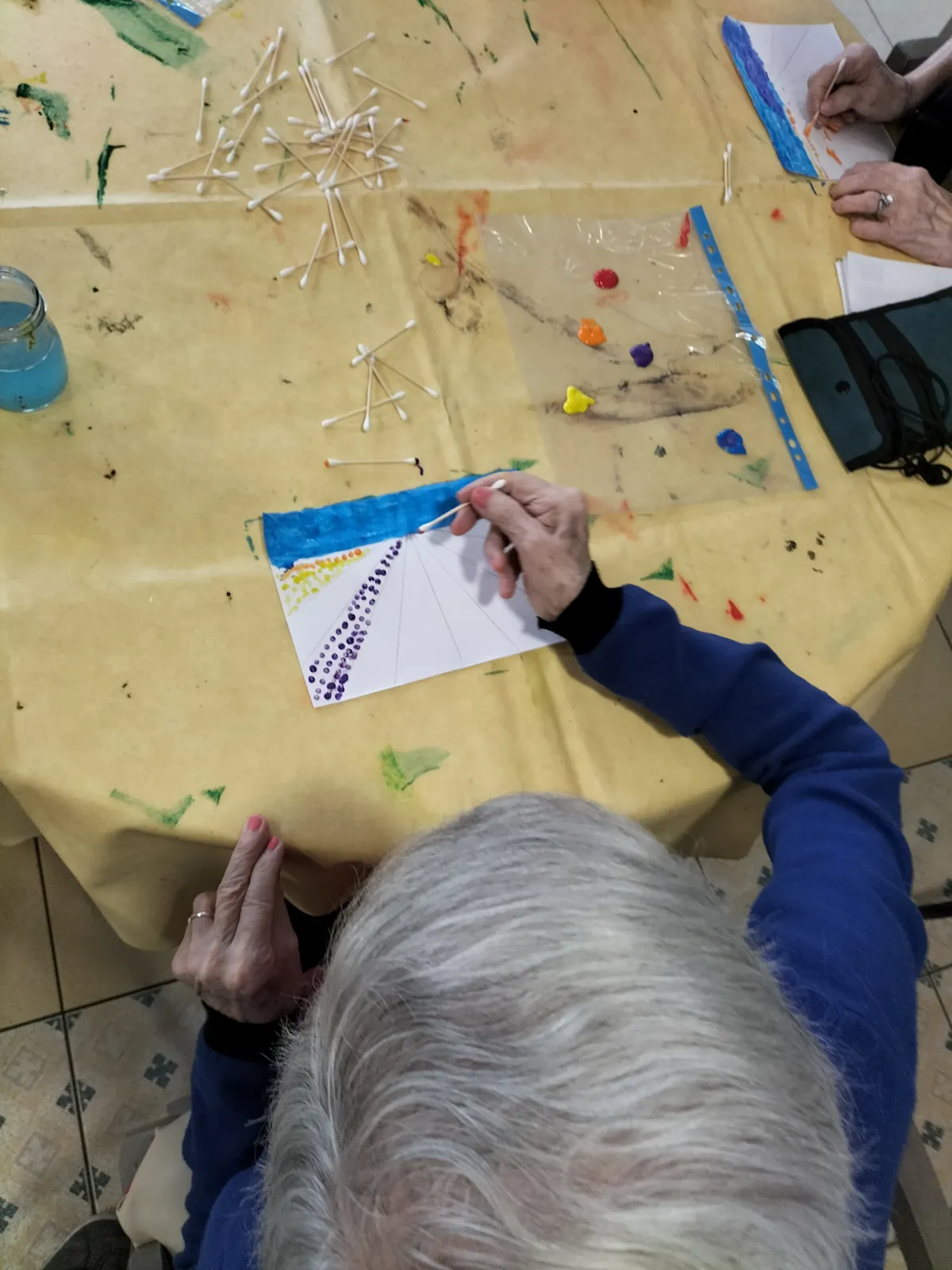 Activité créative : champ de fleurs 