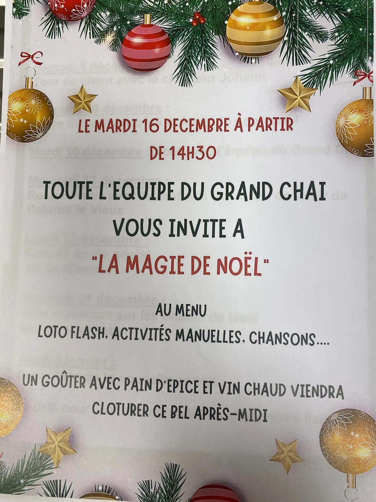 La magie de Noël au Grand Chai 