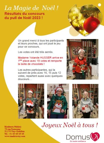 Résultats concours Pull de Noël !