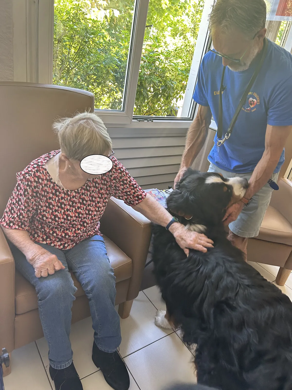 une belle sortie au Tillet avec la section canine " chien visiteurs" 