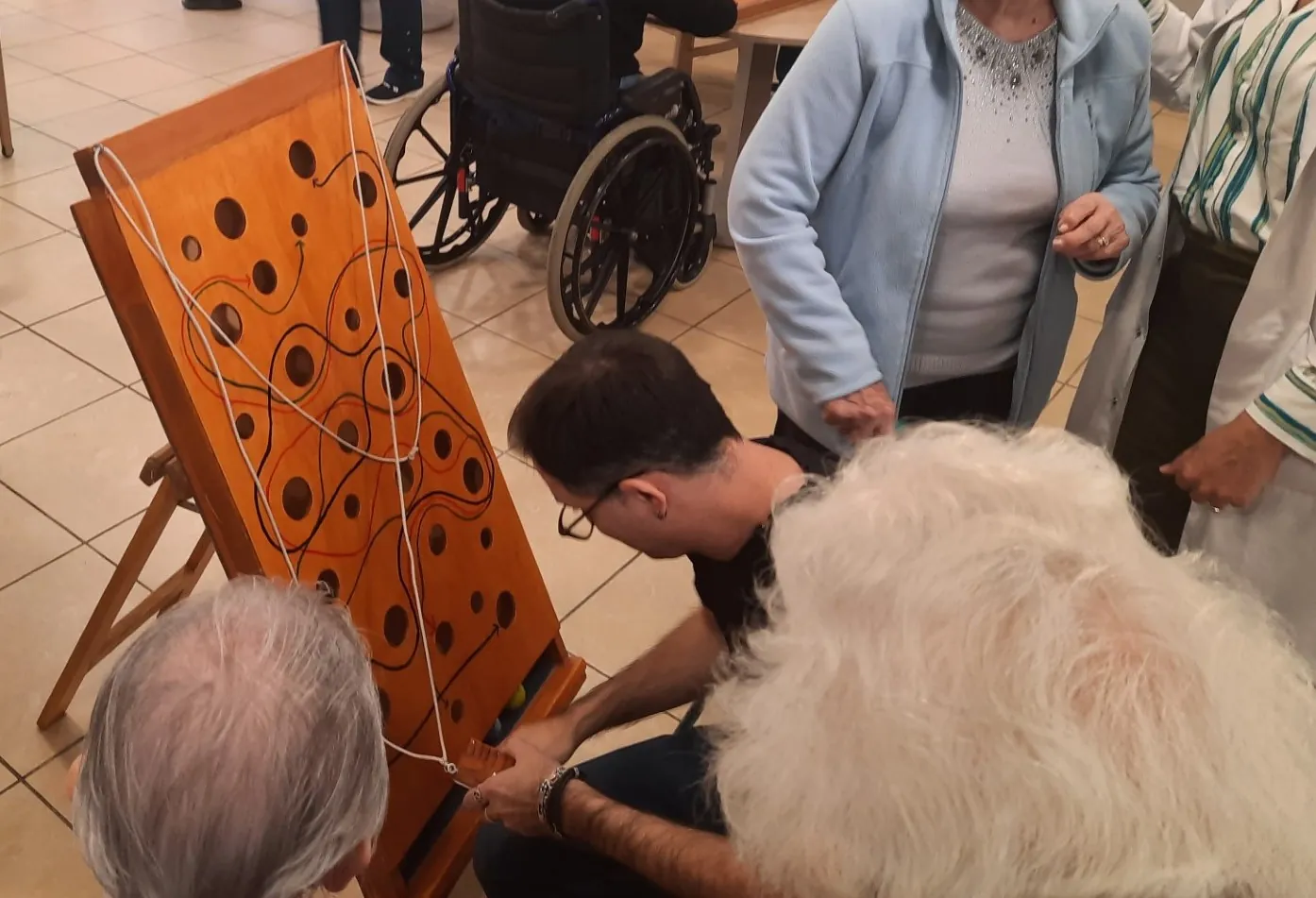 Atelier jeu d'antan, jeu en bois